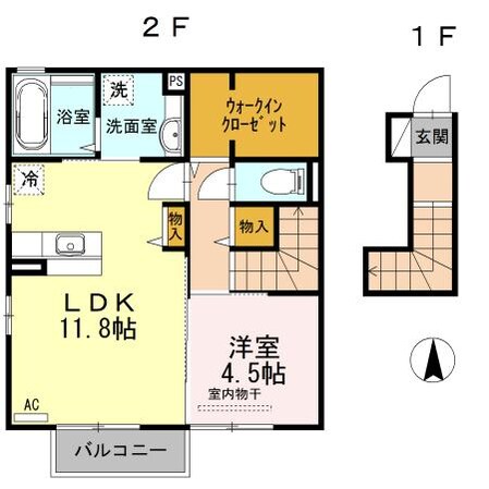 シャトーKの物件間取画像